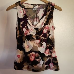 Calvin Klein Floral Sleeveless Top
